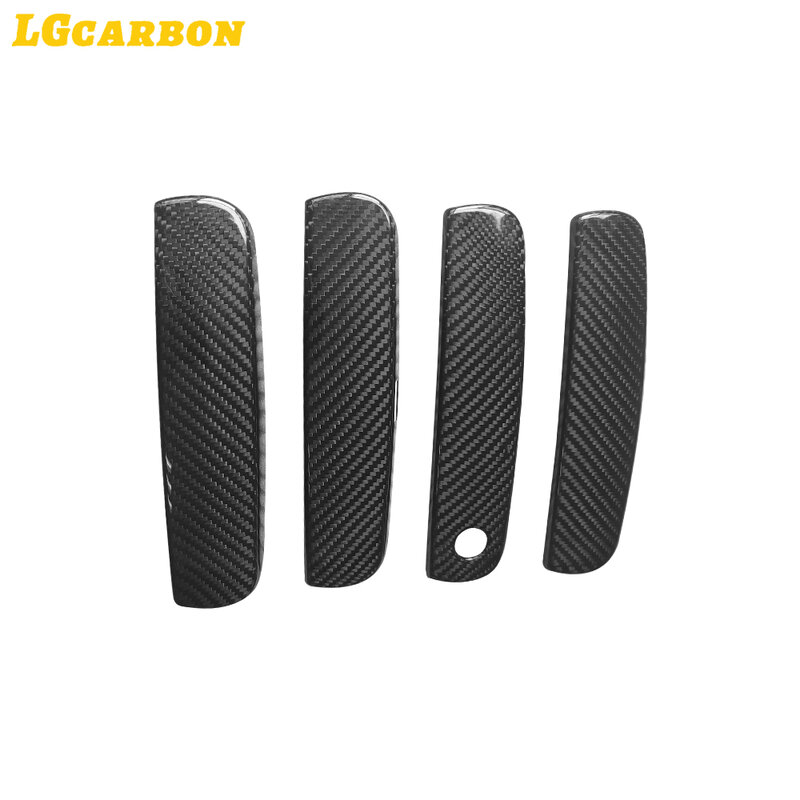 LGcarbon углеродное волокно внешний вид отделка автомобильные дверные ручки Крышка наклейка крышка для Dodge зарядное устройство