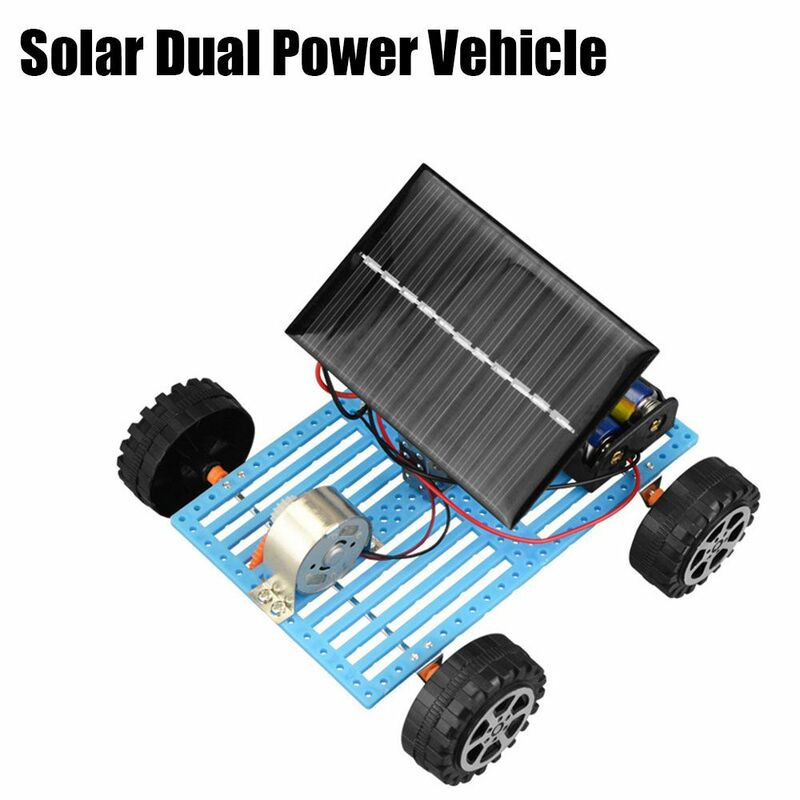 Mini Solar DIY Car Kit Assembly Solar Powered Toy DIY Gadgets Technological Smart Educational Toys Gift For Primary Students Toy