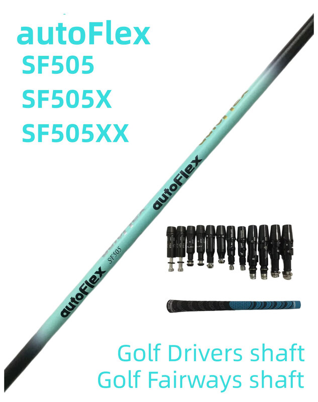 Poros Golf kuning otomatis, poros penggerak Golf SF405/SF505/SF505X/SF505XX poros grafit lengan perakitan gratis dan pegangan