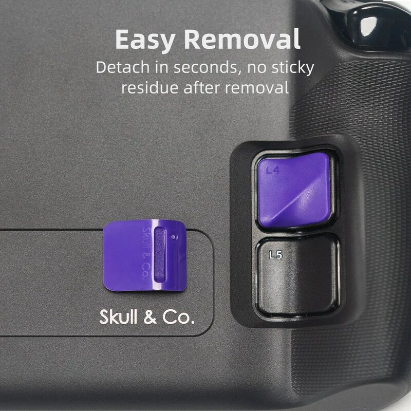 Skull & Co-Juego de mejora de botones traseros, Kit de protección de botones para cubierta de vapor