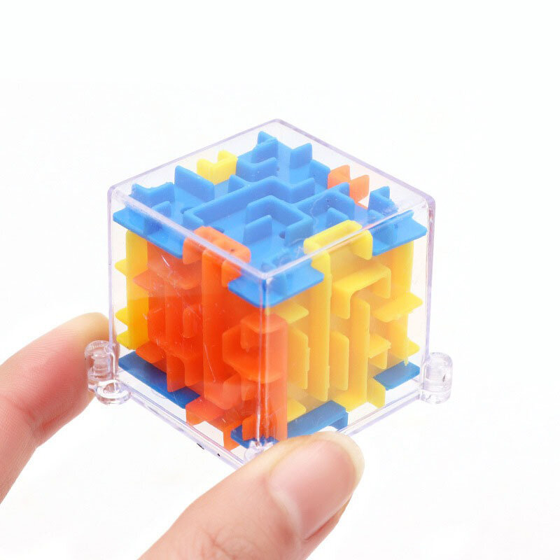 1Pcs 3D Maze Magic Cube ของเล่นของขวัญสำหรับเด็กหกสมองการพัฒนาของเล่นเพื่อการศึกษาเขาวงกตของเล่น Magical Maze เกมบอล