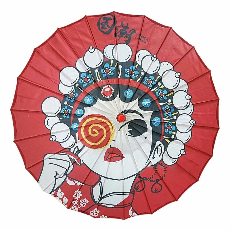 Guarda-chuva de papel oleada estilo chinês, fotografia fantasias, festa madrinhas, paisagens, 10 cores