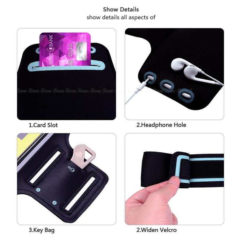 Waterproof Sport Running Gym Arm Band Case For iPhone 15 14 13 12 mini 11 Pro XS Max XR X 8 7 6 6S Plus SE 2022 5 5S Cover Bag