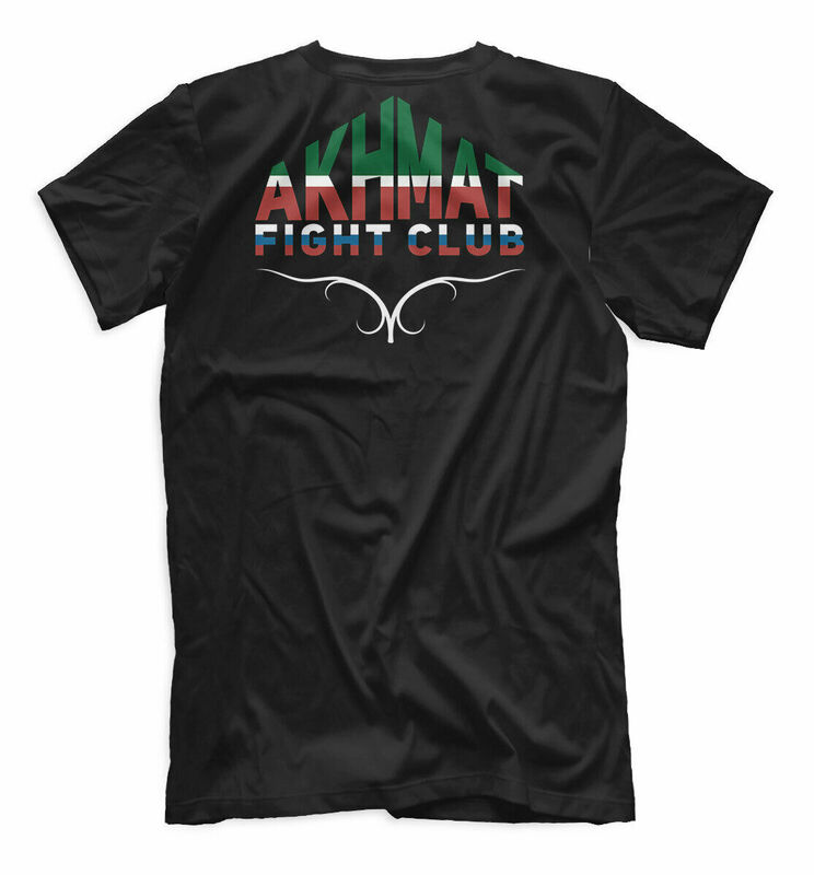 Camiseta deportiva Akhmat Fight Club, Rusia Camiseta de algodón para hombre, camisa de manga corta con cuello redondo, S-3XL