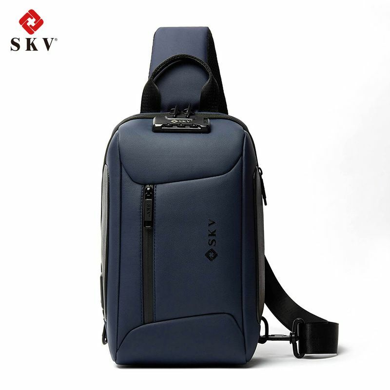 Нагрудная сумка SKV, мужской рюкзак, многофункциональная сумка-мессенджер на одно плечо, брендовая сумка