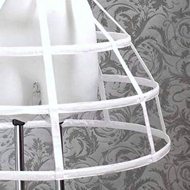Женская викторианская кринолин подъюбник для свадебного платья 3 обруч с вырезами в виде рыбьей кости юбка с узором клетка Pannier Petticoat