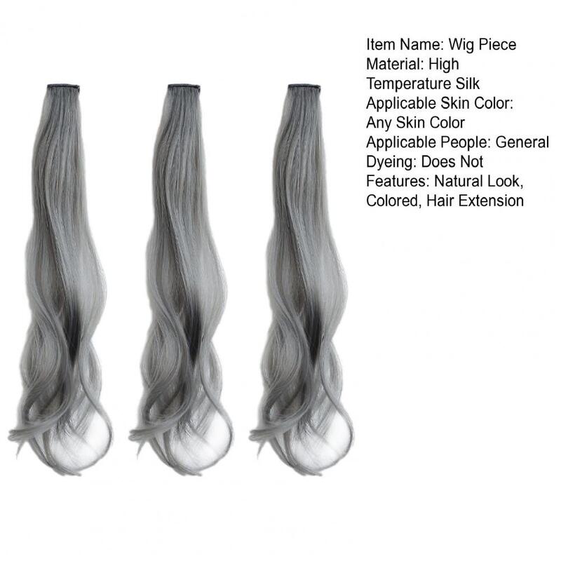 3 szt. 50cm kolorowa treska z kręconymi włosami peruka o naturalnym wyglądzie wysokiej temperatury jedwabne włosy