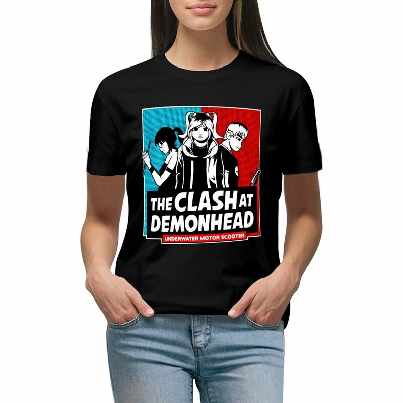 Clash At Demonhead (2) t-shirt hipisowskie ubrania koszule koszulki z nadrukami ubrania dla kobiet