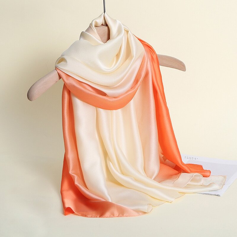 Wedding Satin Shawl for Women Cloak Scarf Sun Protection Scarves Headscarf Solid Color Evening Party Banquet Accessories Elegant