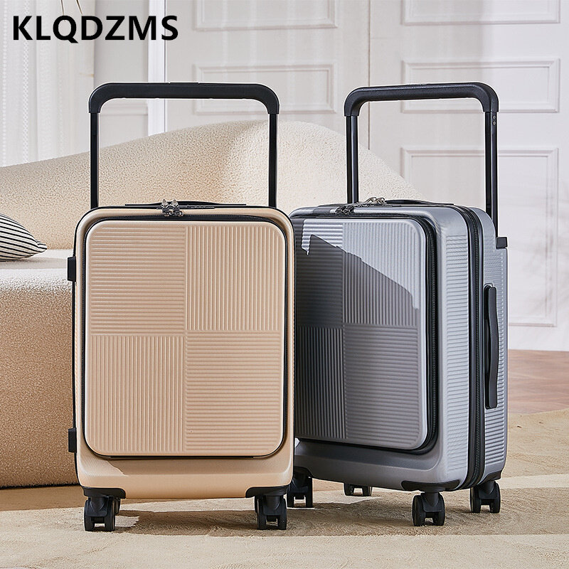 KLQDZMS 20 "24 Cal antypoślizgowe frontowe drzwi bagaż biznesowy wielofunkcyjne małe hasło torba na pokład modna i prosta walizka
