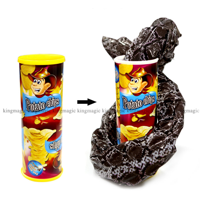 The Potato Chip Snake Will Jump Stage Magic Tricks Spring Pranks And Gag Toy April Fool Day Halloween Party Noveletie Joke Trick