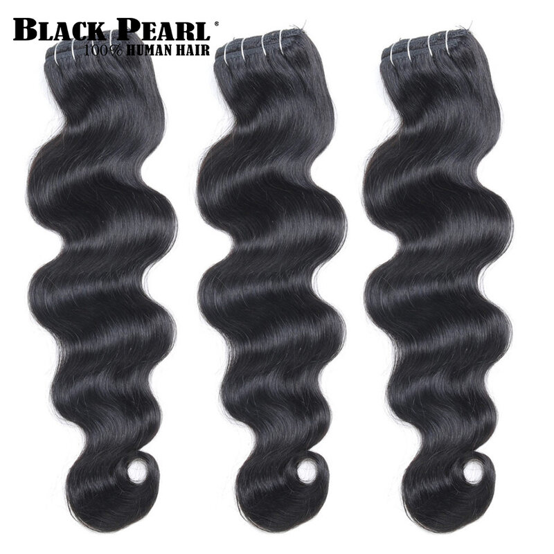Black Pearl Body Wave Clip In Human Hair Extensions 7pcs Clips In Extension Full Head Brazilian Clip on Hair Extension for Women