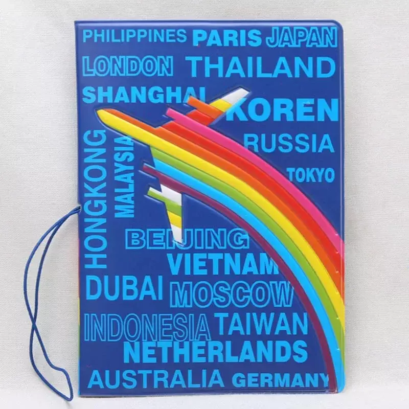 Обложка для паспорта из ПВХ и кожи для мужчин и женщин, крутая дорожная Обложка для паспорта с мультяшным 3d-дизайном, 29 разных стилей на выбор
