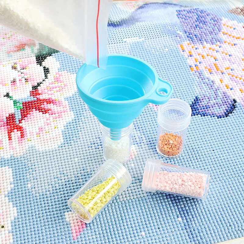 30PCS Drill Bottle Diamond Painting Accessories DMC Full Color Label Paper Tools Storage Containers Bag Carry Case Mosaic Box
