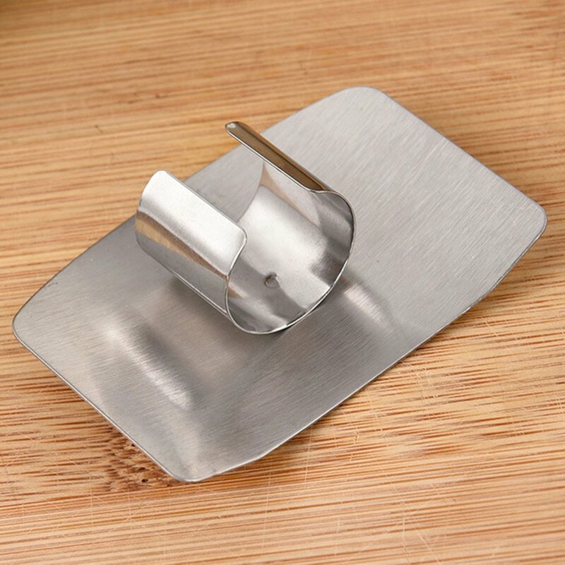Pelindung Jari Baja Tahan Karat Pelindung Tangan Jari Potong Tangan Pisau Potong Jari Alat Memasak Dapur untuk Mengiris Memotong