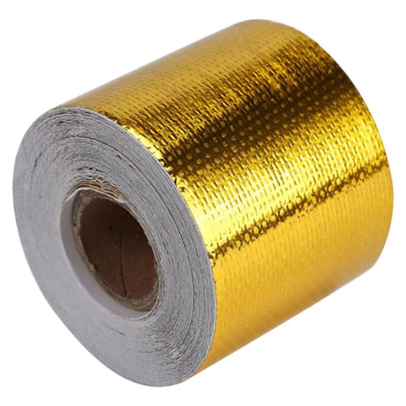 Turbo Motorcycle Effective Heat Reduction Universal Fitment Exhaust Wrap Heat Insulation Tape Roll Glass Fiber