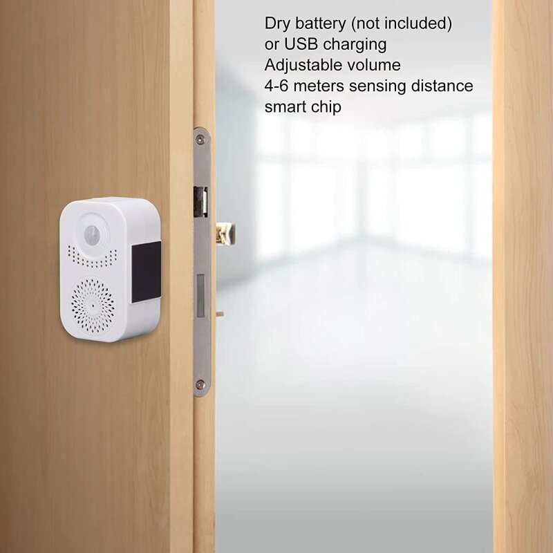 Welcome Doorbell Motion Activated Recordable Voice for Shop Sound Player Entrance Welcome Doorbell