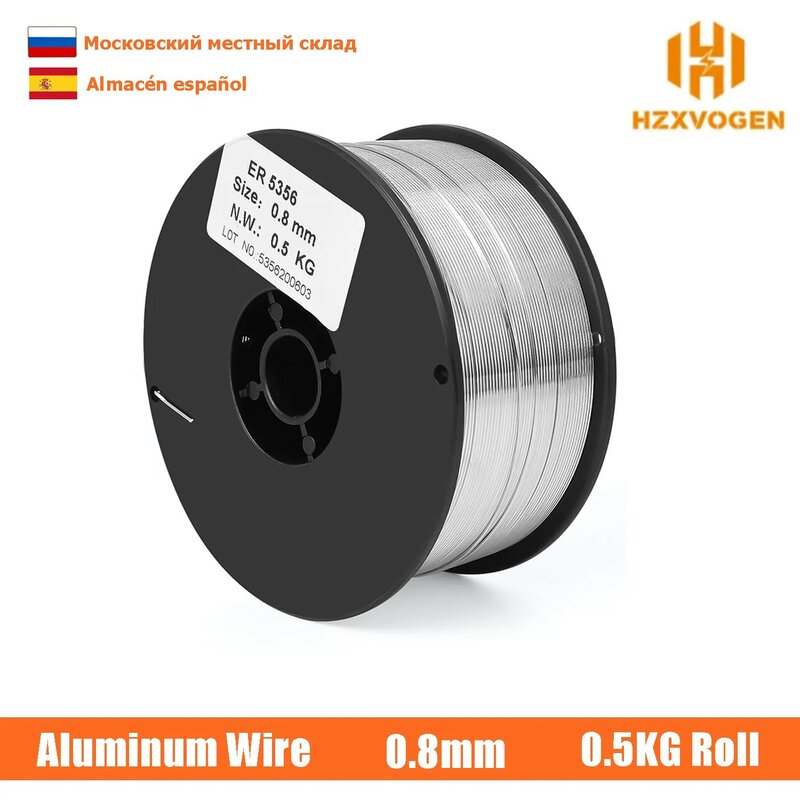 HZXVOGEN-Alambre de soldadura de aluminio y magnesio ER5356, 0,8mm, para TIG Gas MIG y soldadura de oxígeno-acetileno, venta al por mayor