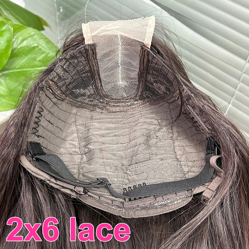 P4/350 Colored Straight 2x6 Lace Closure Bob Virgin Hair Wig Human Hair Wig PrePlucked Brazilian Virgin Hair Wig for Women