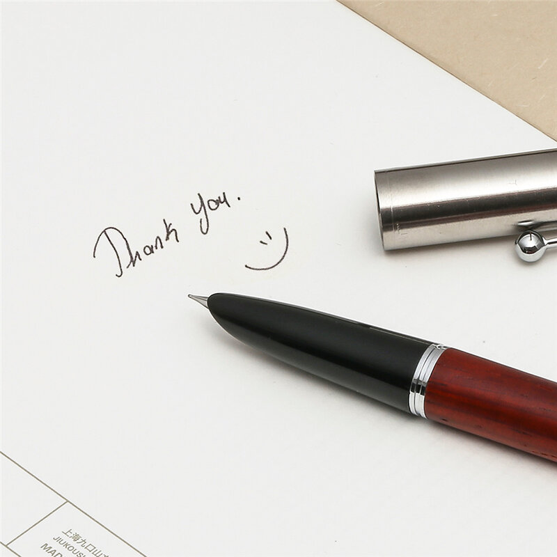 Penna stilografica in legno classico resto 0.38mm pennino Extra Fine penne per calligrafia Jinhao 51A articoli di cancelleria per ufficio A6994