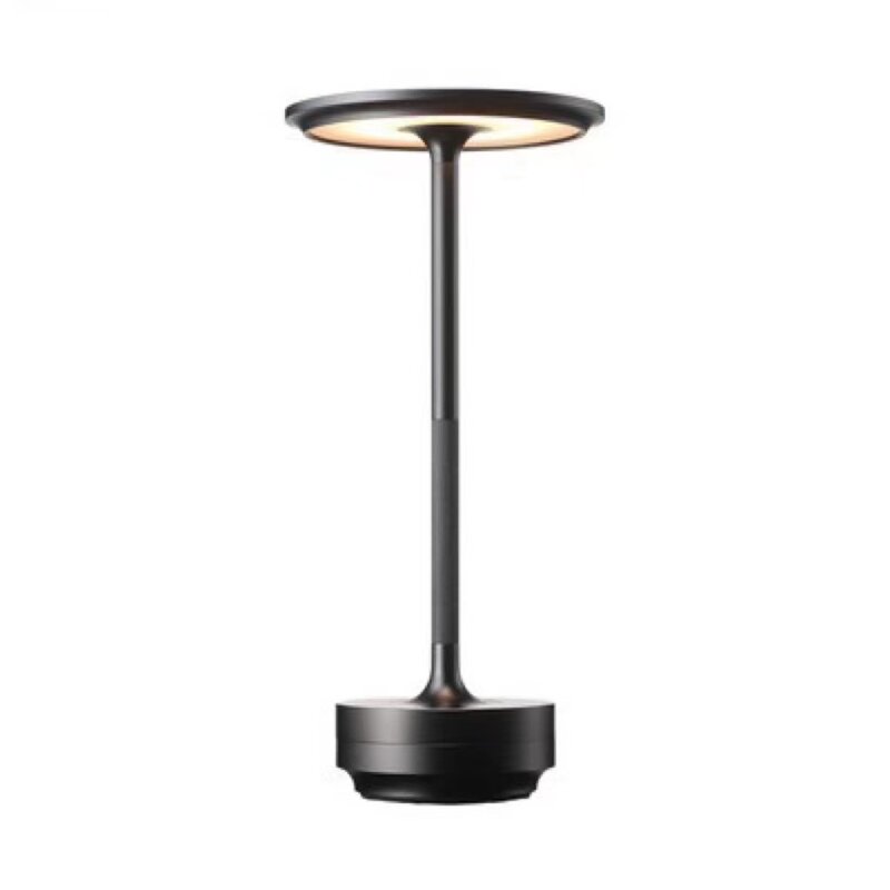 Luksusowa bezprzewodowa lampa na biurko z akumulatorem aluminiowa metalowa w dotyku hotelowa lampa stołowa Led do czytania salonu