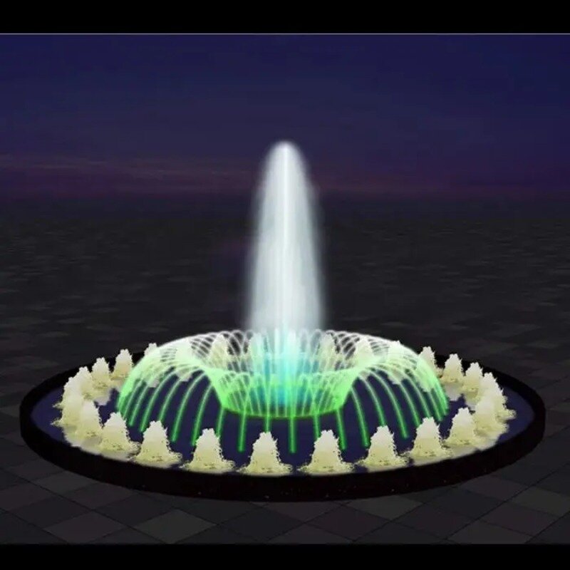 เพลงน้ำพุอุปกรณ์,น้ำพุหัวฉีด,สแตนเลสควบคุมการควบคุมโปรแกรม,สวนภูมิทัศน์ Fountain ชุด