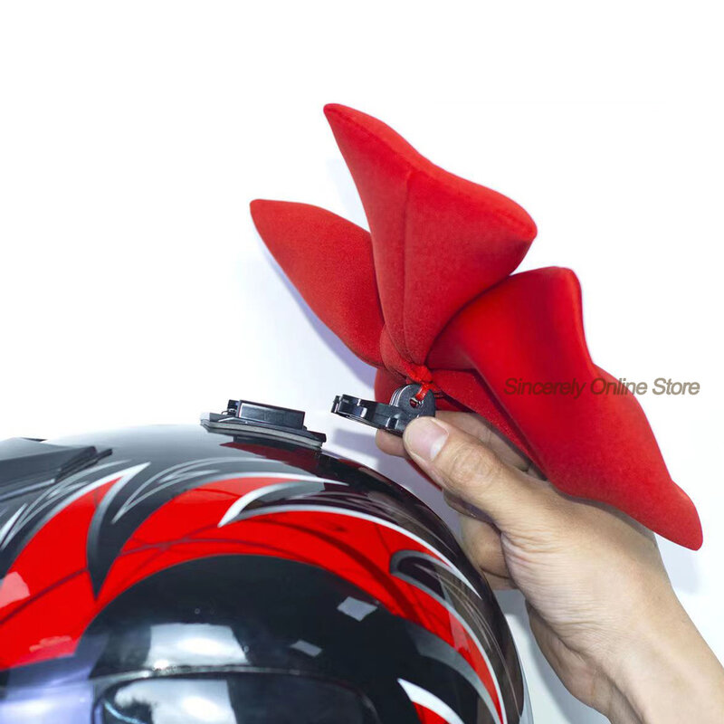 Capacete da motocicleta borboleta nó decoração motocross equitação capacete decoração capacete adesivo acessórios estilo para as mulheres cosplay