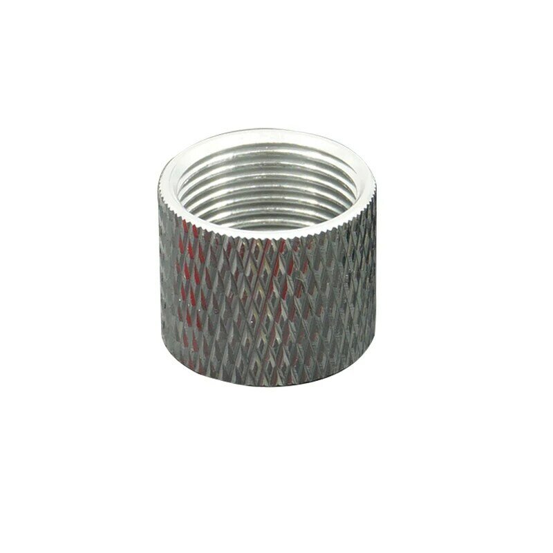 Tapa de protección de rosca de tubo de rosca en sentido antihorario de aluminio, adaptador de tubo M14x1LH, Negro, Rojo, plateado, dorado, 14mm