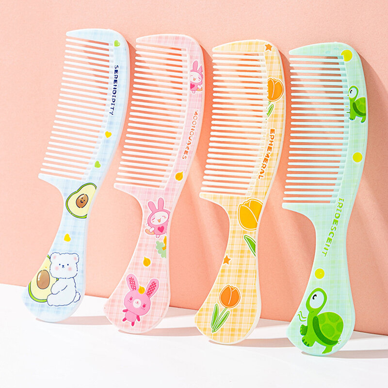 Baby Portable Untangling Hair Brush Health Care Tools Cute Rabbit Bear Children Mother-kids Hairbrush Comb for Girls Accessories