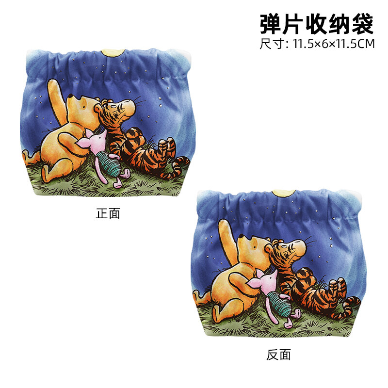 Disney Winnie Eeyore Piglet T8840 Anime Briefcases Coin Bag Cartoon Makeup Bag Casual Purses Card Storage Handbag Gift