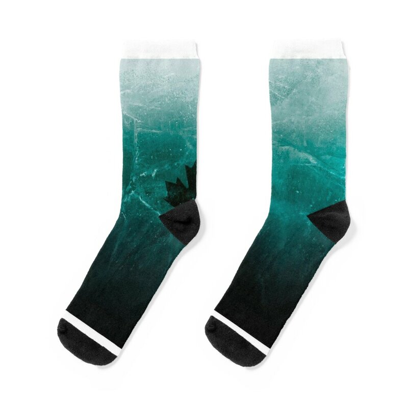 Chaussettes design Black Ice pour femmes et garçons, chaussettes transparentes, marque de créateur avec impression, chaussettes pour enfants