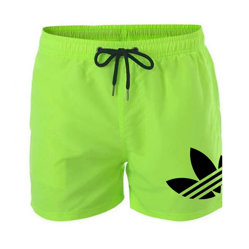 Men's Swim Trunks Beach Shorts Drawstring with Mesh Lining Elastic Waist Plain Breathable Soft Casual Daily Streetwear