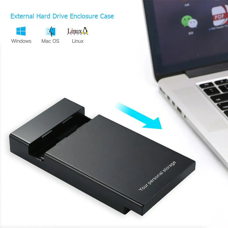 เคส HDD USB3.0ไปยัง satalll ฮาร์ดดิสก์ภายนอก3.5นิ้วรองรับกล่อง16TB สำหรับ2.5 ''3.5'' เคส externo USB3.0