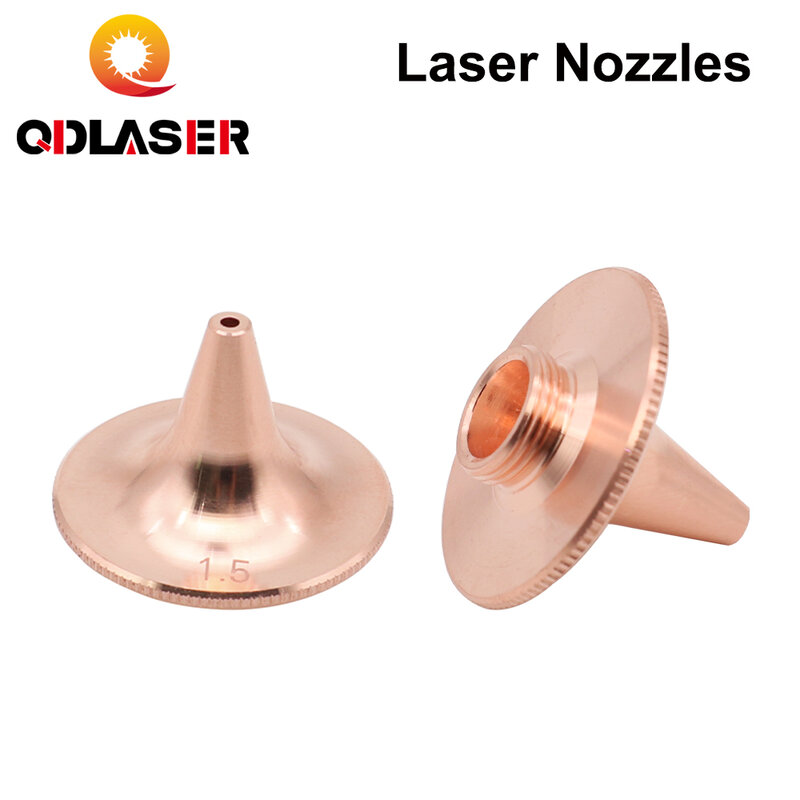 Dysze laserowe QDLASER typ D jednowarstwowa średnica 28mm kaliber 1.5/2.0 wysokość gwintu 22,5mm M11 dla OEM Precitec głowica laserowa światłowodowa