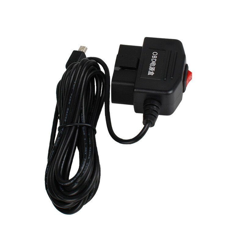 Mini Ports USB Micro 5PIN pour Voiture, Sortie 5V 3A, Adaptateur Laguna, Briquet, Boîtier d'Alimentation avec Câble de Commutation de 3.5m pour Chargeur de Caméra de Tableau de Bord