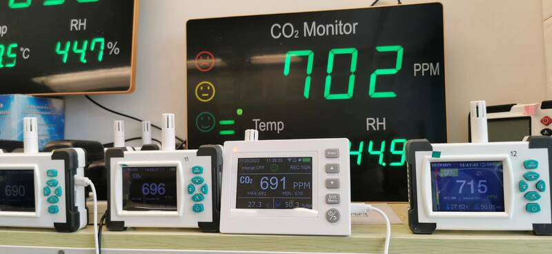 Medidor de CO2 con WiFi, Detector de descarga de 2000 grupos, Temperatura y Humedad de escritorio, aplicación Smart life actualizada
