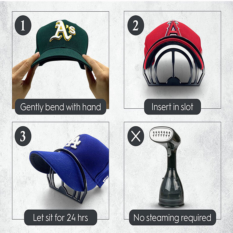 Herramienta curva de sombrero Simple y efectiva, ala curva, fácil de usar, moldeadores de ala, gorra de béisbol, color negro