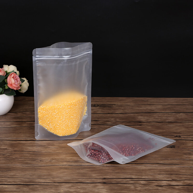 Prodotto personalizzato, sacchetto con cerniera con logo riutilizzabile per alimenti personalizzati per uso alimentare