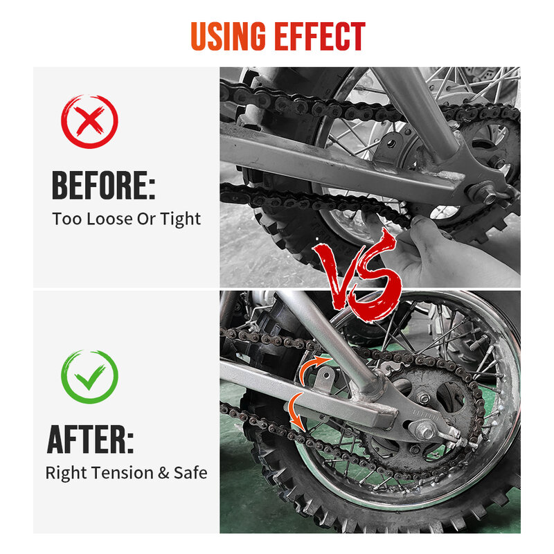 Инструмент для регулировки натяжения стальной цепи для Honda Suzuki Yamaha Kawasaki BMW