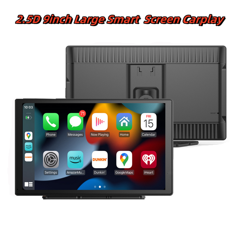 9 Zoll tragbare Carplay Android Auto Airplay Telefon Link Touchscreen für Auto Geländewagen Pickup LKW LKW Toyota Honda Nissan Skoda