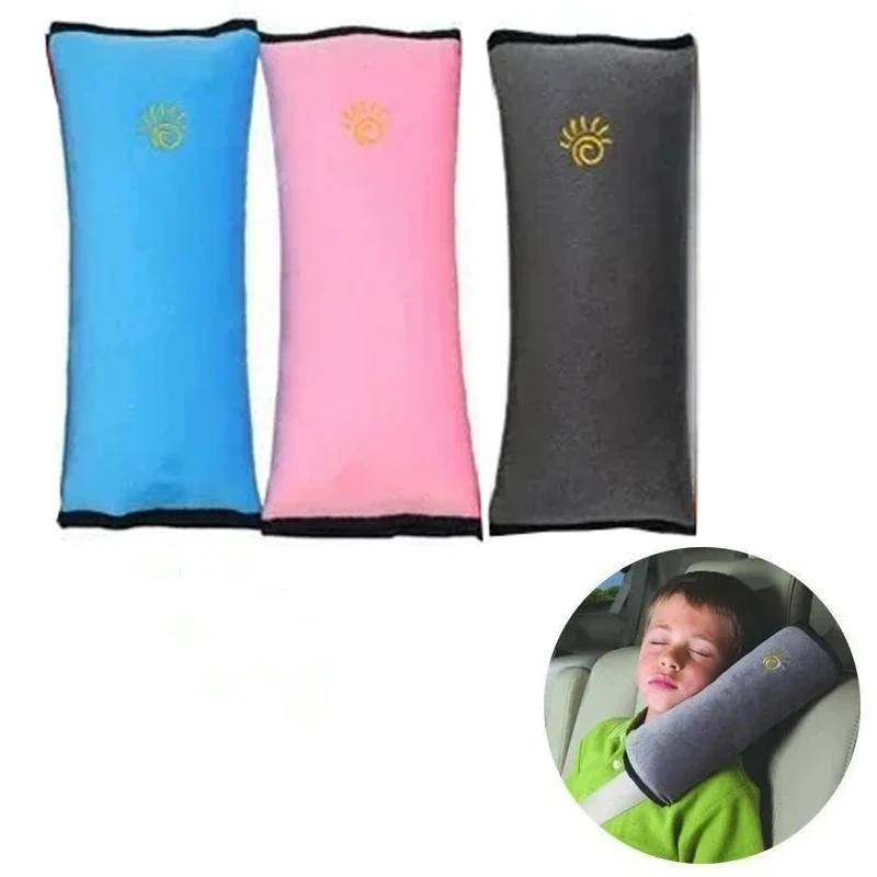 Protector de hombro para niños y coche, funda de felpa para cinturón de seguridad, almohada bonita para el cuerpo