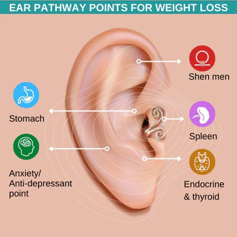 Acupressure Slimming Earrings Healthcare Weight Loss Non Piercing Earrings Slimming Healthy Stimulating Acupoints Gallstone Clip