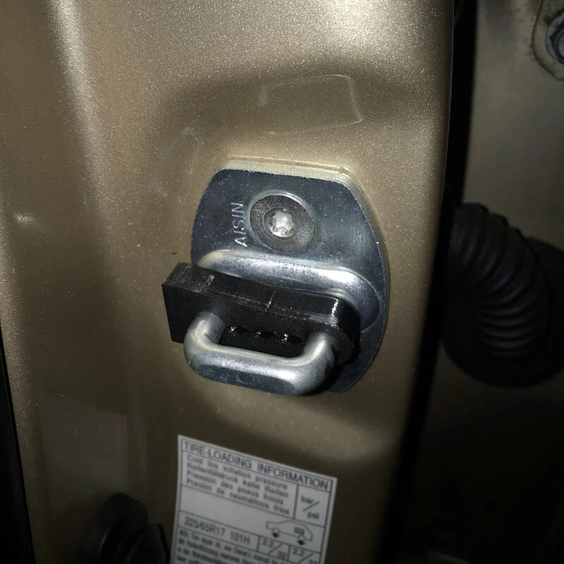 Amortiguador de bloqueo de puerta para Toyota Land Cruiser Prado J120 J150, aislamiento insonorizado silencioso, tapón de sellado de ruido para sordos