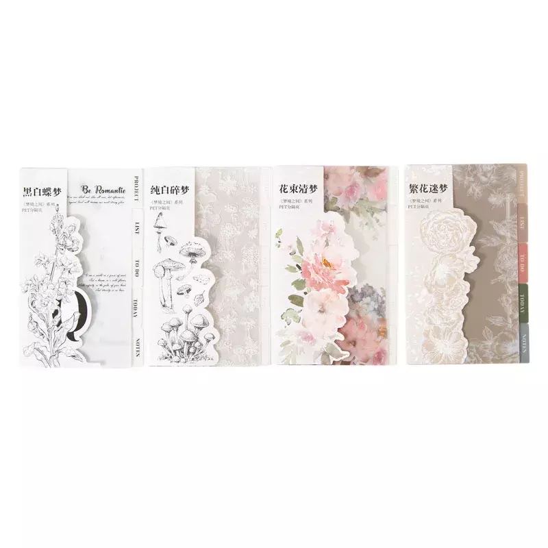 5 buah bahan hewan peliharaan kertas artistik dan minimalis garis bunga ahli workmanshi dekorasi kertas dasar 4 gaya