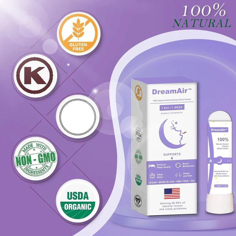 Dreamair-inhalador Nasal para dormir para moldear el cuerpo, desintoxicación Natural, pérdida de peso y modelado corporal, eliminación de edemas, 1 unidad