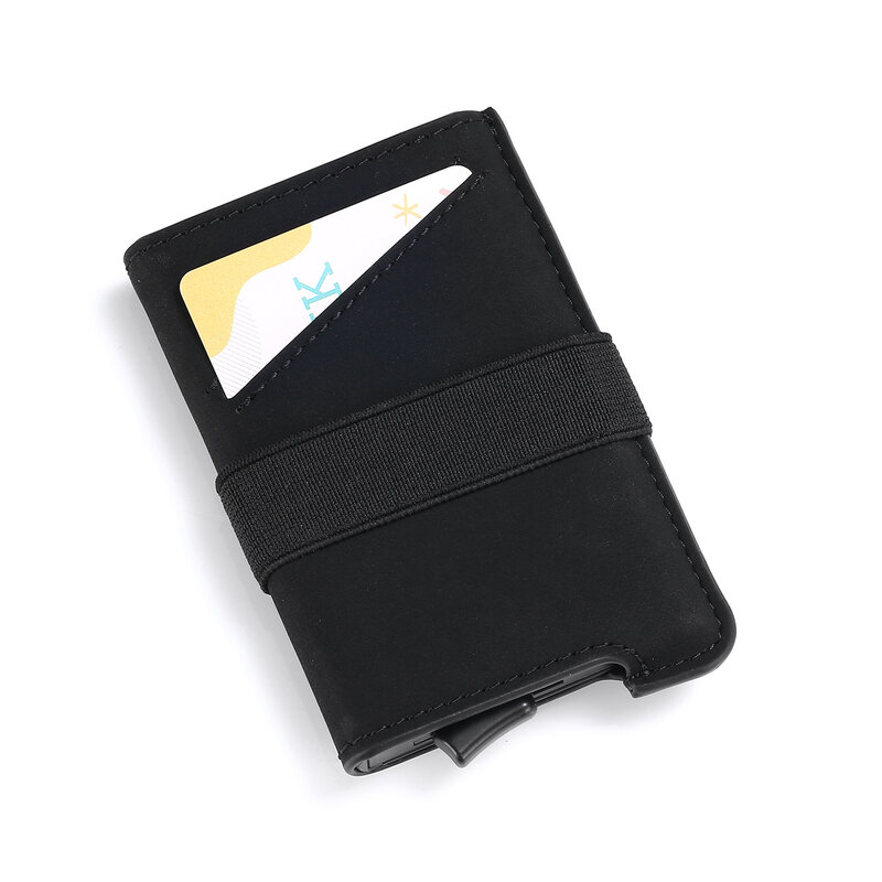 RFID-Abschirmung elastischer Karten halter aus Aluminium legierung