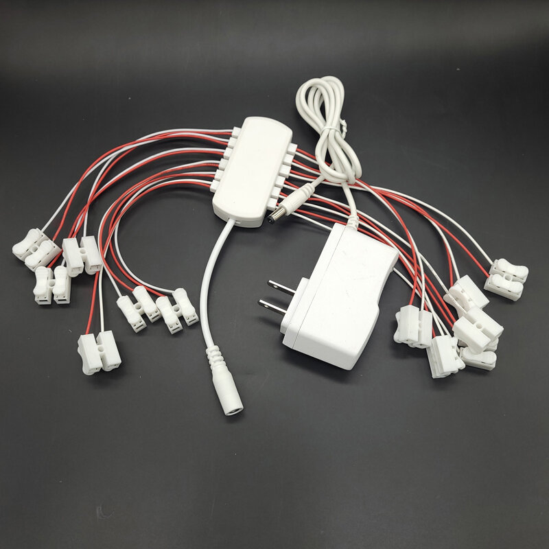 3V/12V AC/Adapter DC zasilacz z 12 portów wyjście zasilania wtyczka uniwersalna dla modelu lampy kolejowego/kolejowego/układ układ