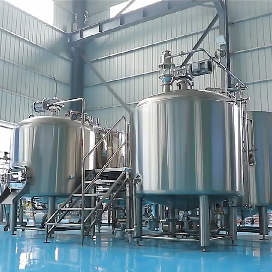 نظام تخمير البيرة الأوتوماتيكي الكبير ، معدات تخمير الجعة الصناعية