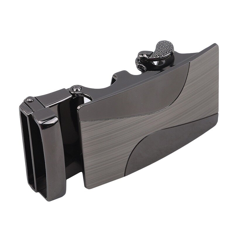 Cinturón de Metal con hebilla automática para hombre, accesorio de diseño de lujo, informal, 35mm