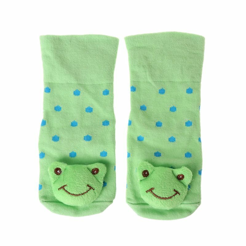 RIRI Baby Socks Anti-Slip Cotton Newborn Infant Cartoon Animal Slippers Boots Unisex